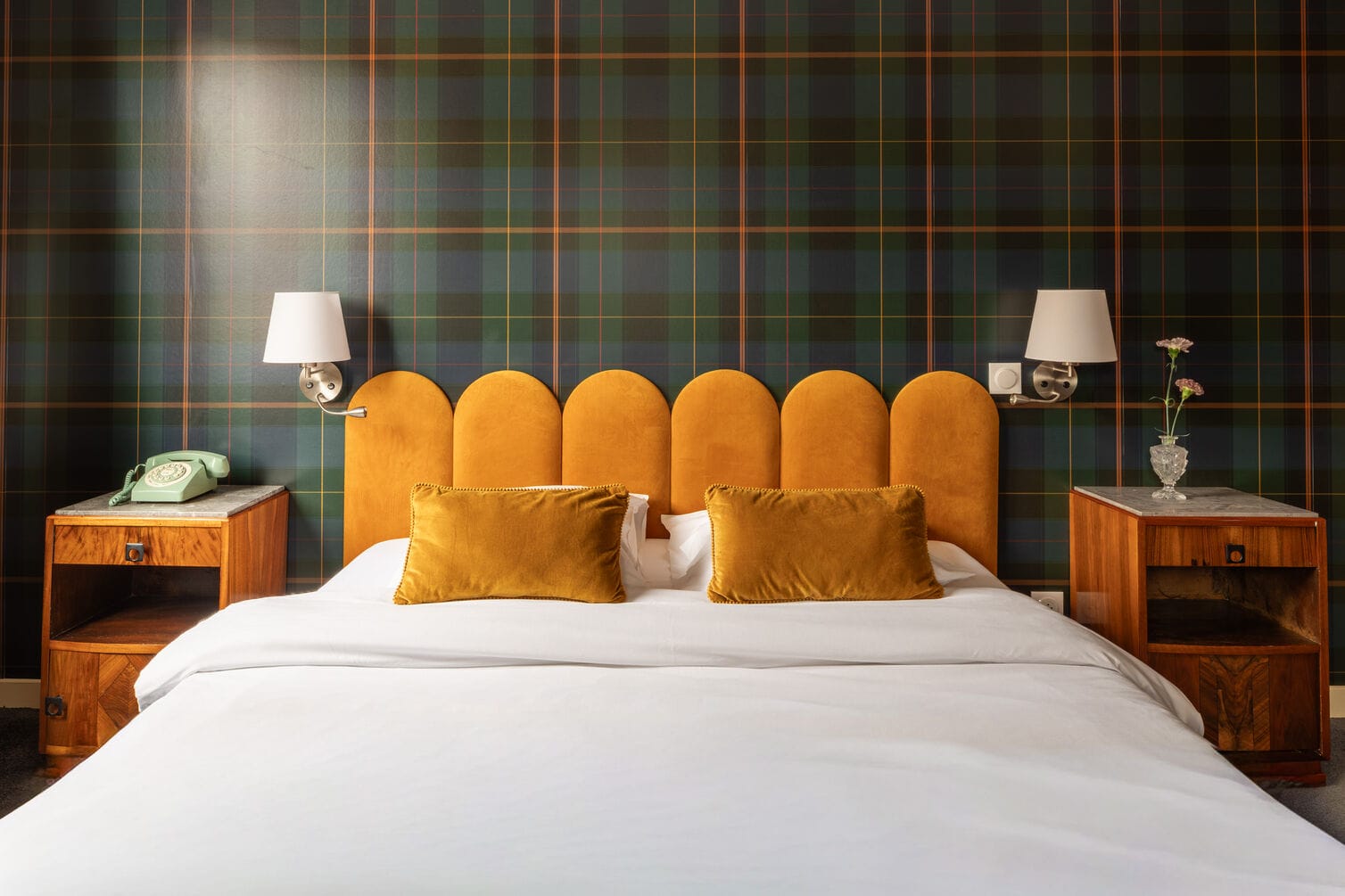 Chambre cosy et élégamment décorée à l'Hôtel d'Angleterre
