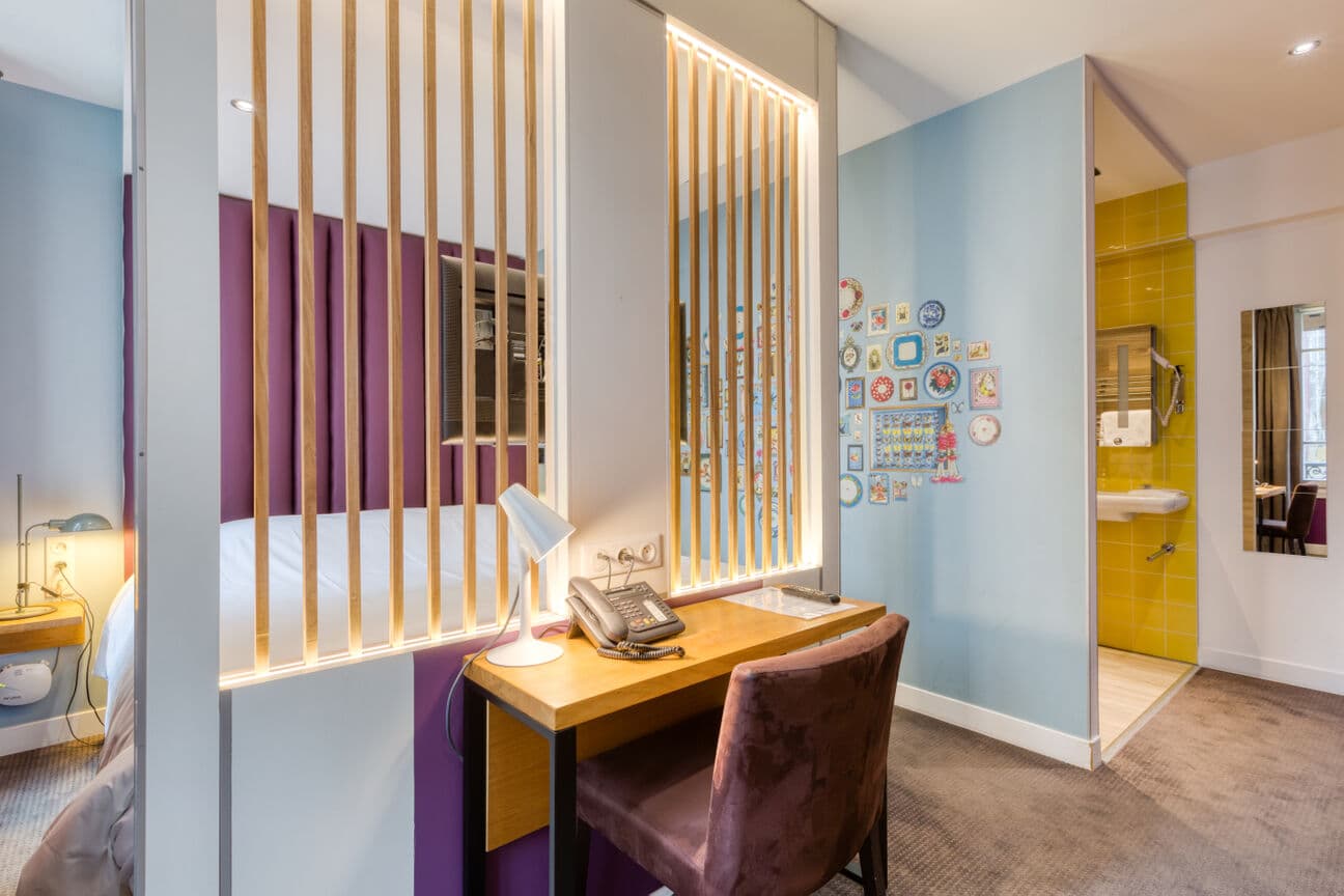 Petite chambre double à l'Hôtel du Jeu de Paume
